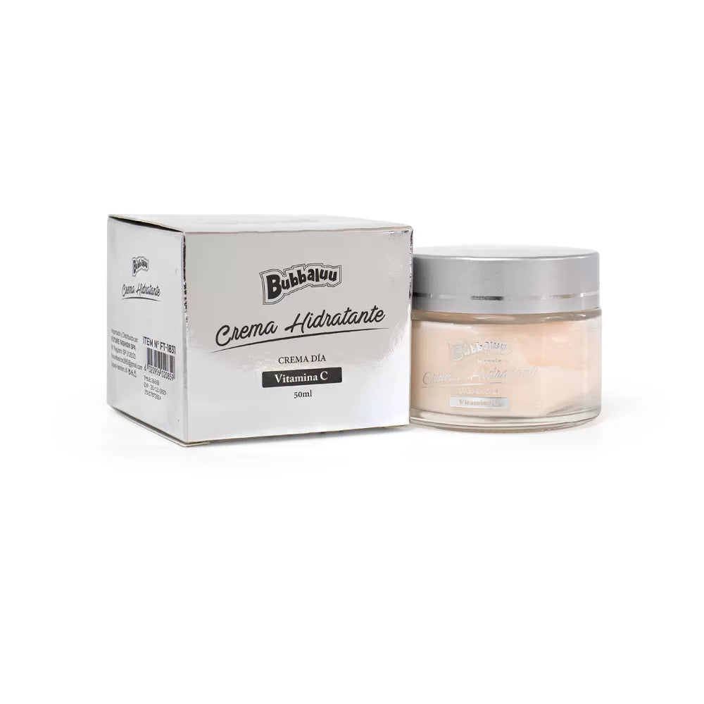 Crema Hidratante Facial Premium Bubbaluu – Plateada Vitamina C | Levora Perú