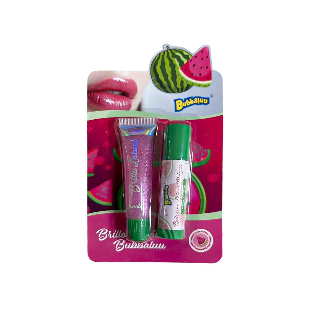 Dúo Brillo Labial Bubbaluu – detalle | Levora Perú