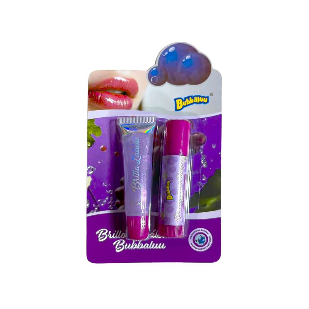Dúo Brillo Labial Bubbaluu – variedades | Levora Perú