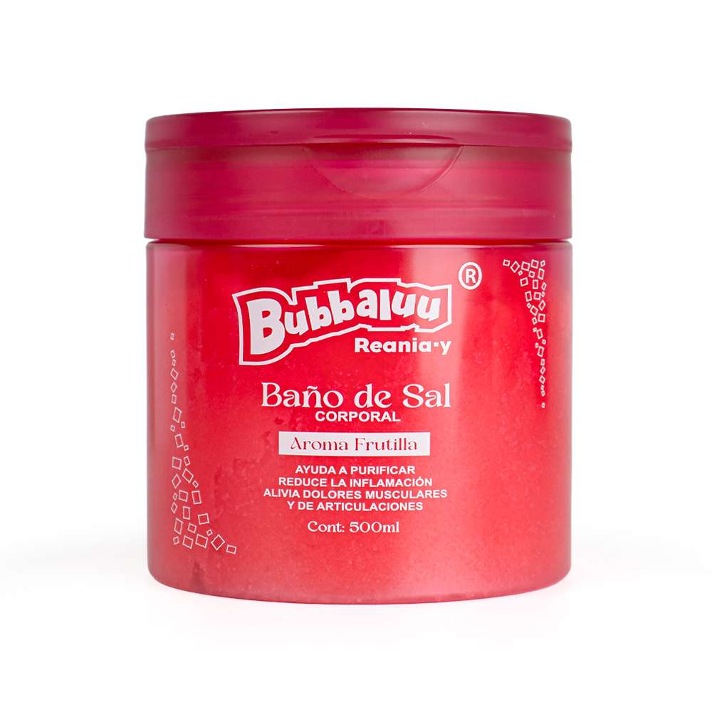 Exfoliante Corporal Baño de Sal Bubbaluu – vista frontal | Levora Perú