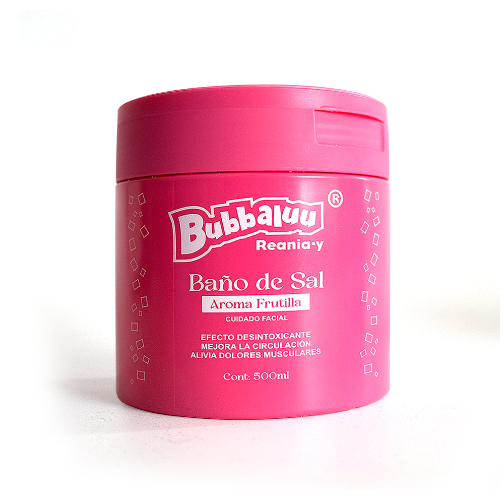 Exfoliante Baño de Sal Bubbaluu – Frutilla | Levora Perú