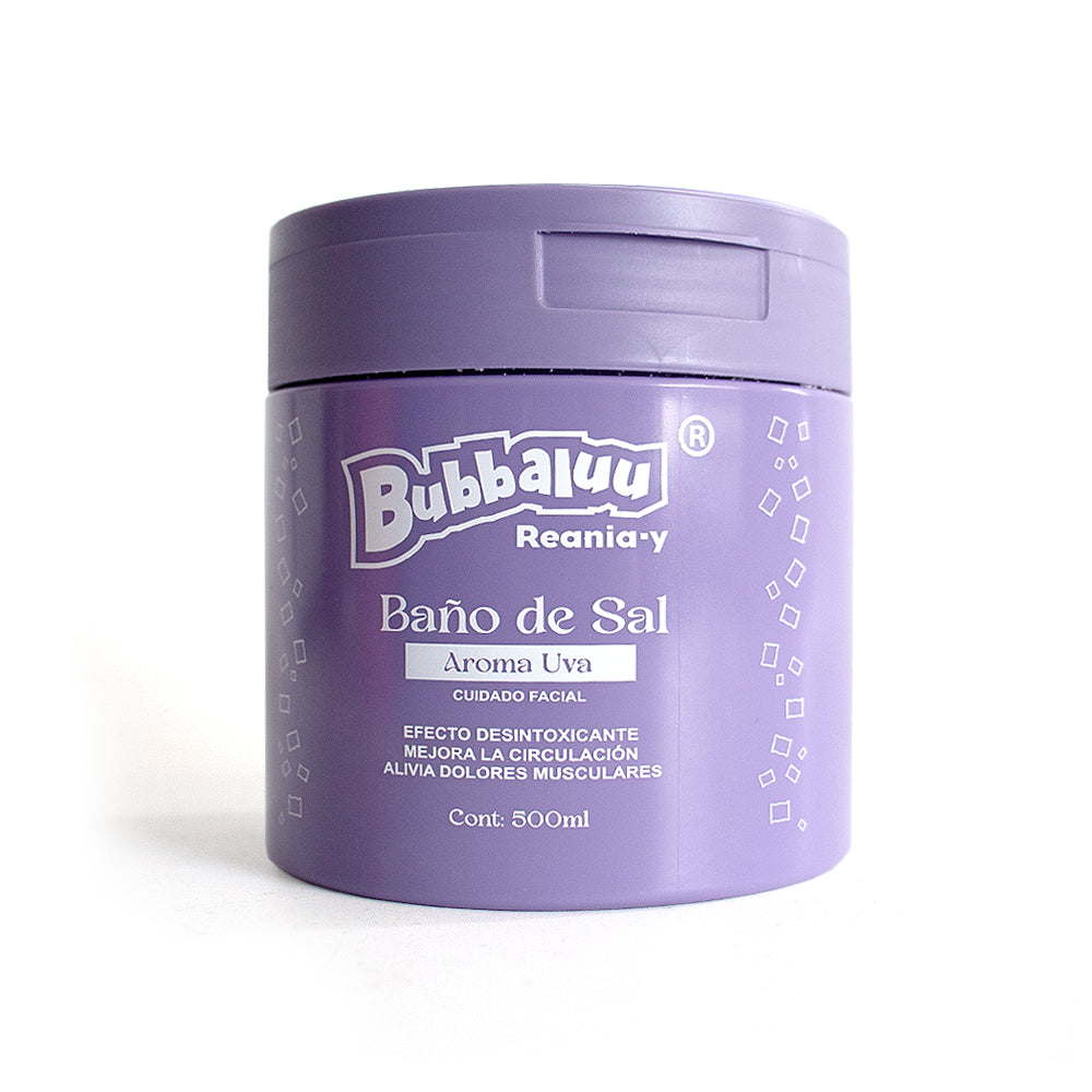 Exfoliante Baño de Sal Bubbaluu – Uva | Levora Perú