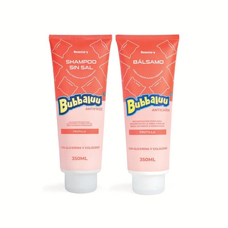 Shampoo sin Sal + Bálsamo para Rizos Bubbaluu 350 ml