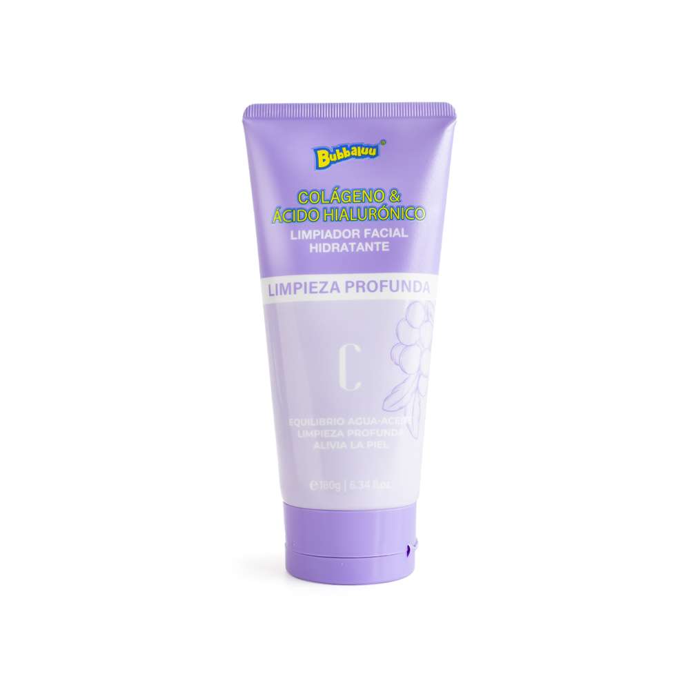 Limpiador Facial Colágeno y Ácido Hialurónico Bubbaluu | Levora Perú