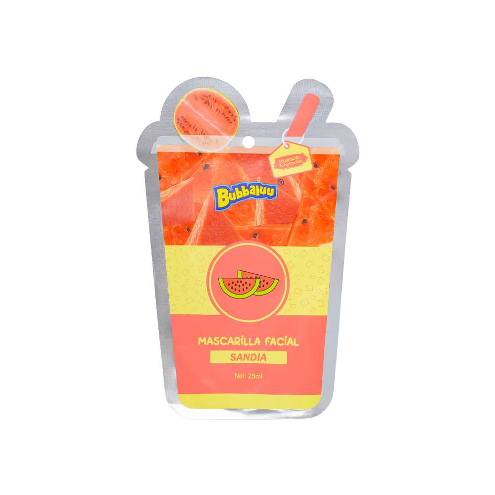 Mascarilla Facial Frutal Bubbaluu – sabor 4 | Levora Perú