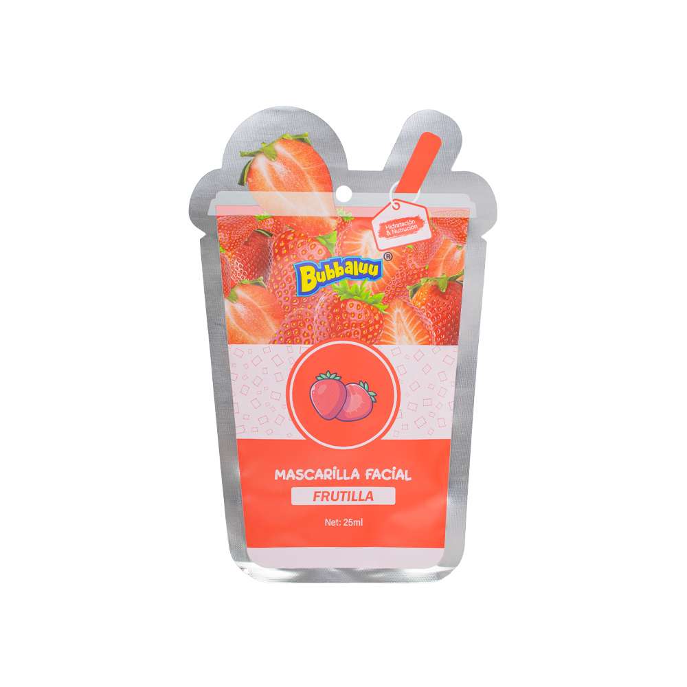 Mascarilla Facial Frutal Bubbaluu – sabor 8 | Levora Perú