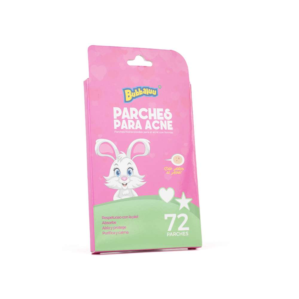 Parches para Acné Corazones y Estrellas Bubbaluu – vista frontal | Levora Perú