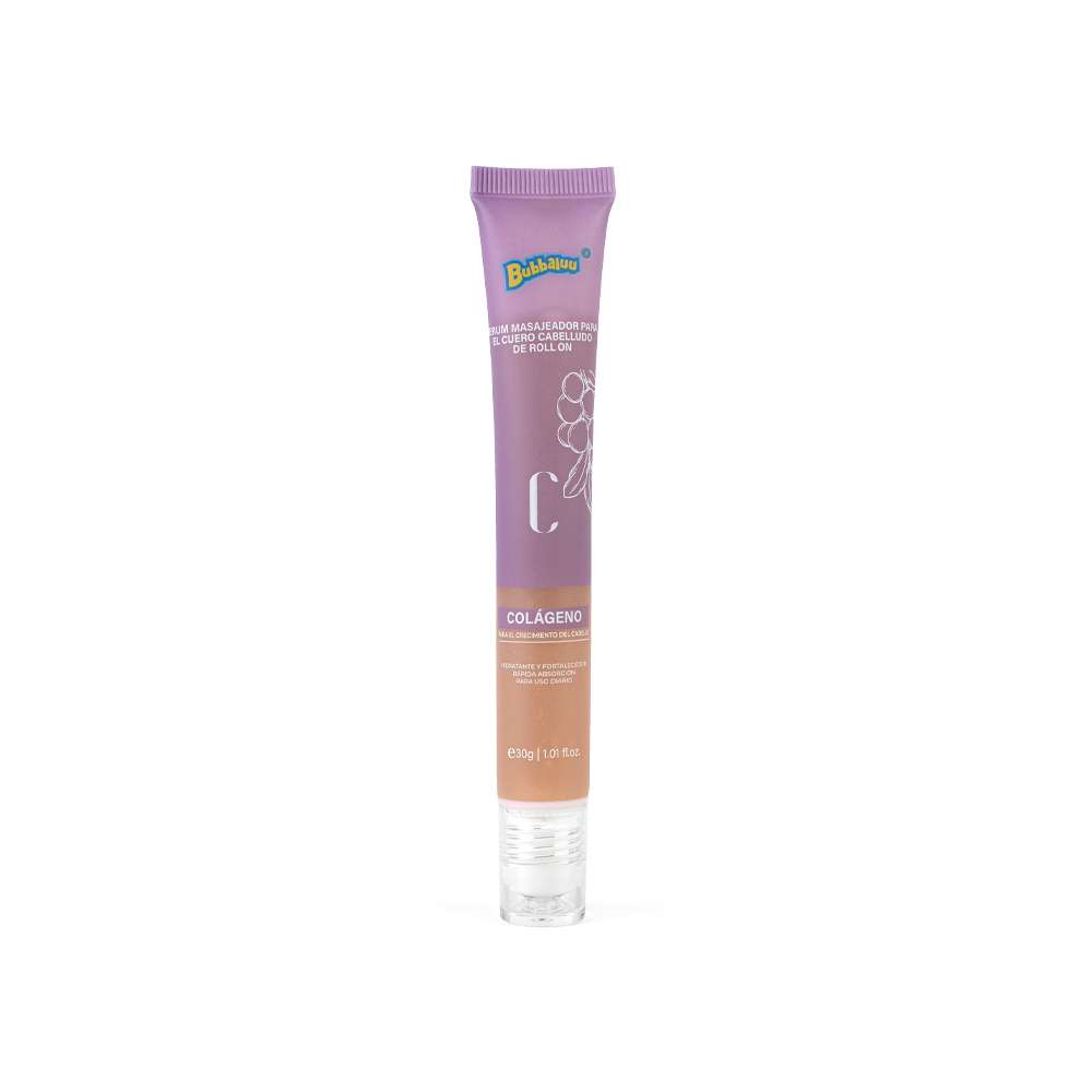 Serum Crecimiento del Cabello con Colágeno Bubbaluu – aplicador roll-on | Levora Perú