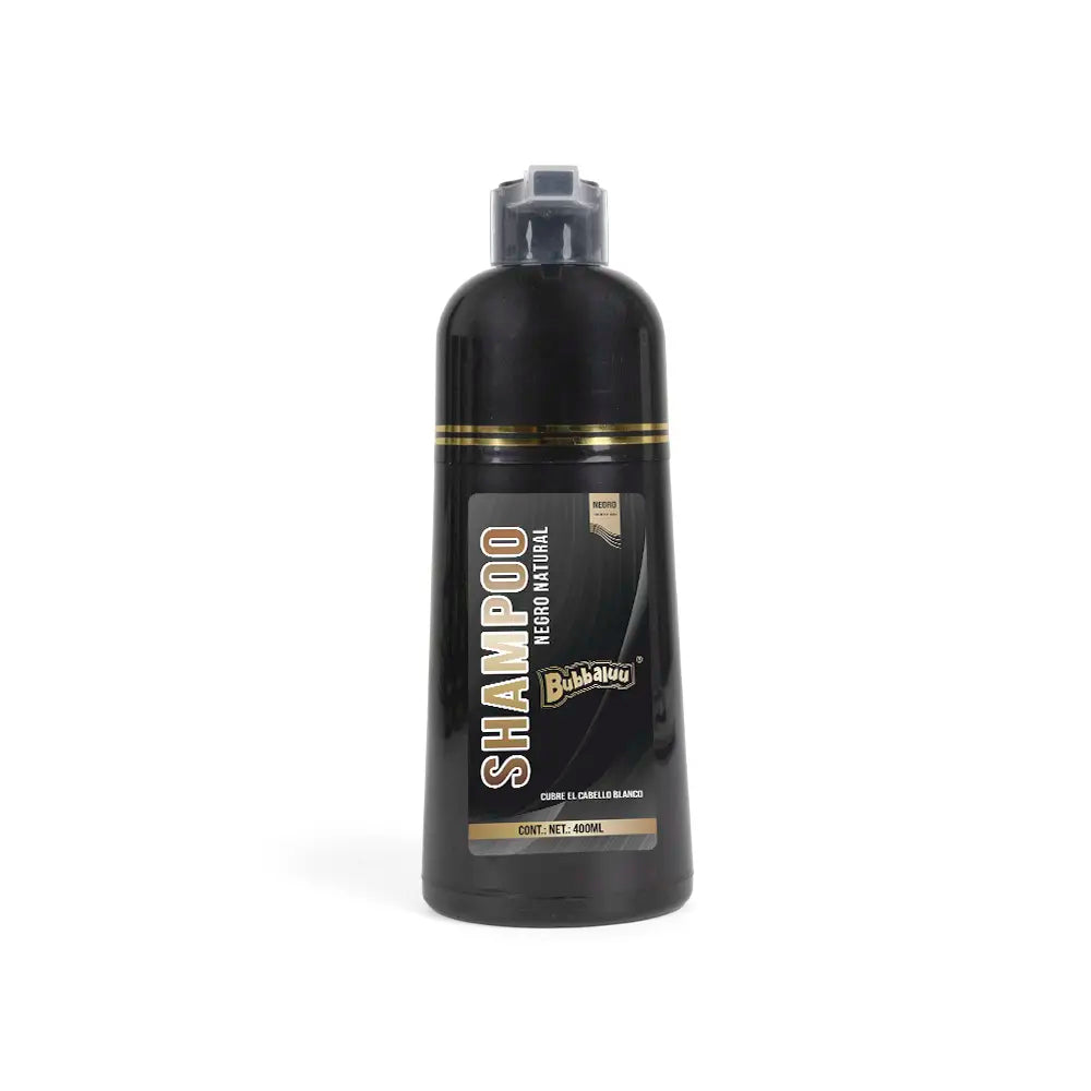 Shampoo Matizador Cubre Canas Bubbaluu – detalle | Levora Perú